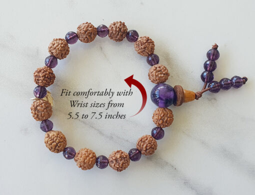 Rudraksha Bracelet for Men/women 5 Face Bracelet for Men Women yoga,  Meditation - Etsy